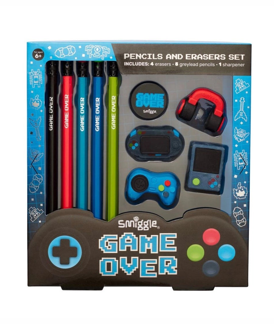Pencils & Erasers Set