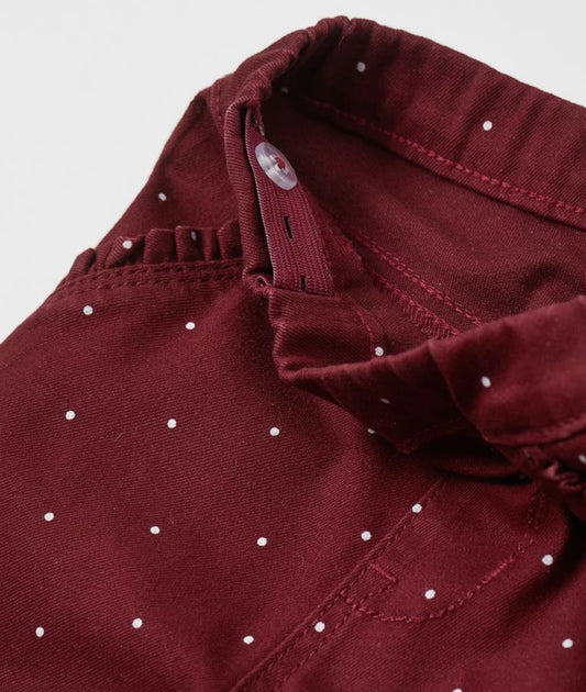 2-pack treggings, Dark red/Denim blue – Image 2