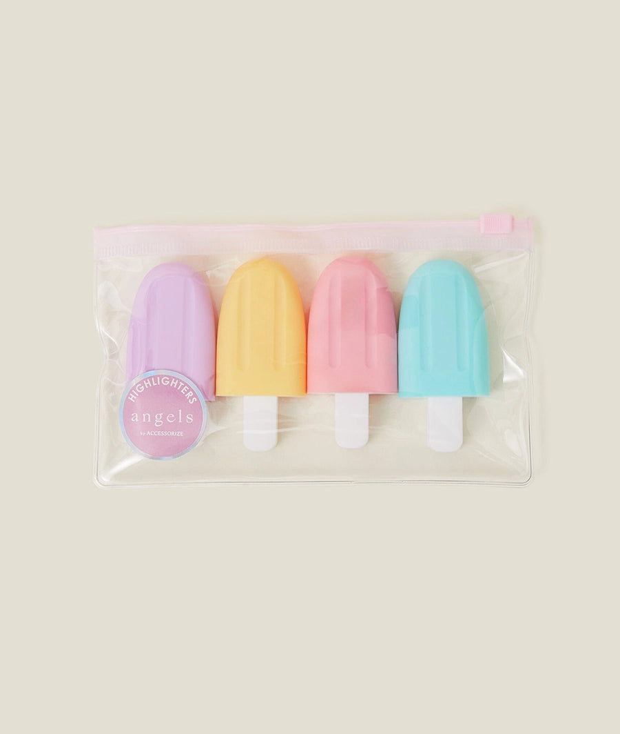 4-Pack Girls Lollipop Highlighters