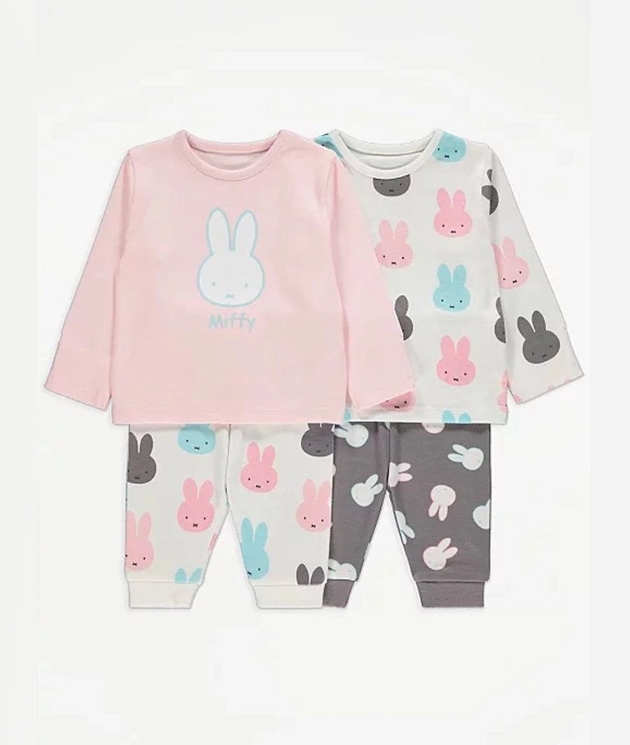 Miffy Long Sleeve Pyjamas 2 Pack