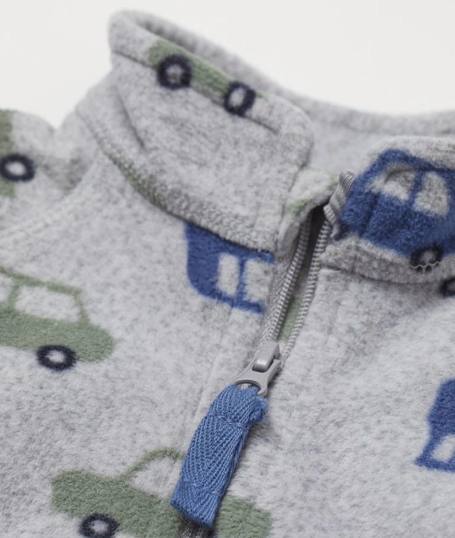 Patterned fleece jacket – Image 2
