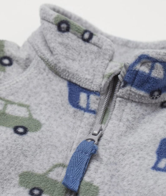 Patterned fleece jacket – Image 2