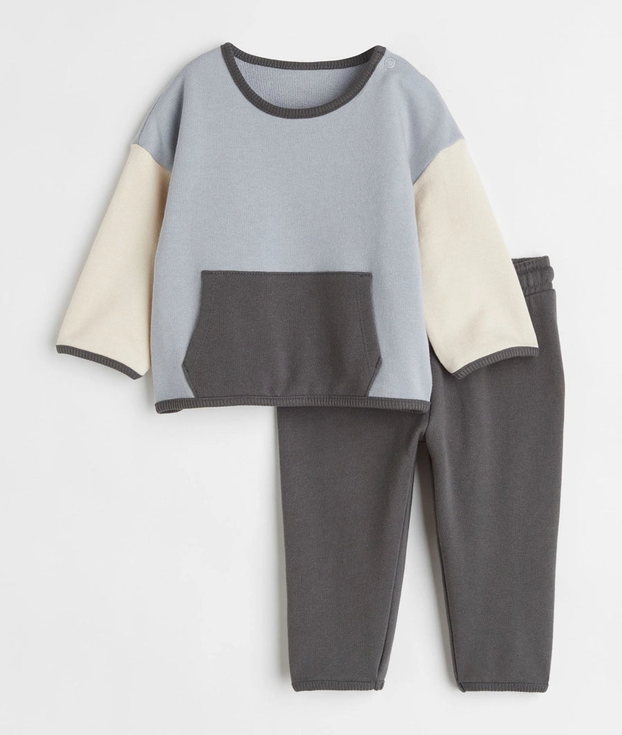 2-piece cotton sweatshirt set