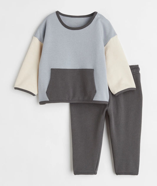 2-piece cotton sweatshirt set