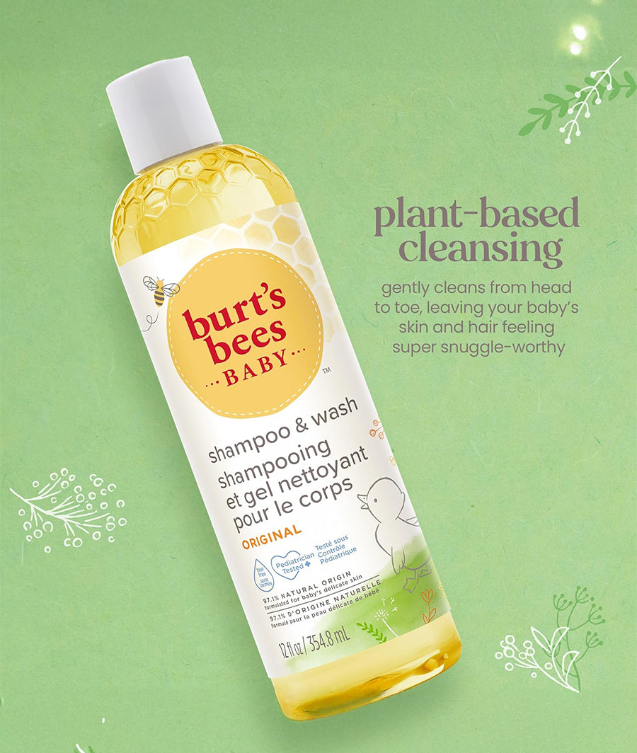 Burt's Bees Baby Shampoo &amp; Wash 12 Ounce/354.8 ml – Image 2