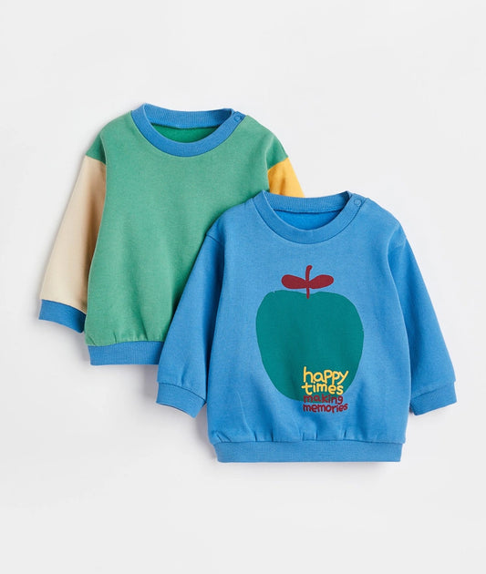 2-pack cotton sweatshirts
