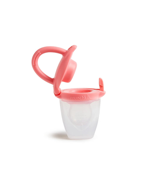 Silicone Baby Food Feeder4+ months -pink – Image 2