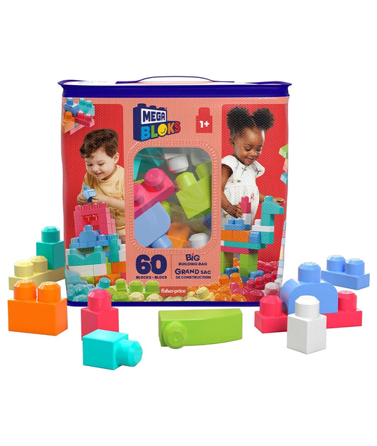 MEGA BLOKS Big Building Bag building set with 60 (packiging may vary)