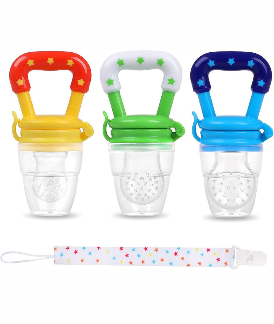 Baby 3 Pcs Food Feeder and Pacifiers