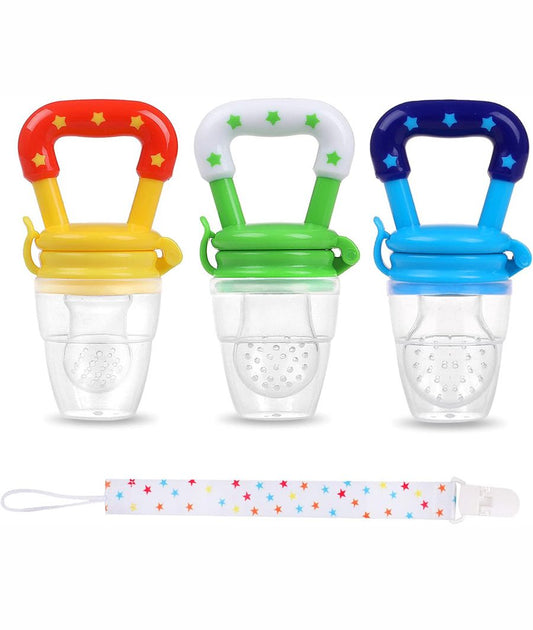 Baby 3 Pcs Food Feeder and Pacifiers