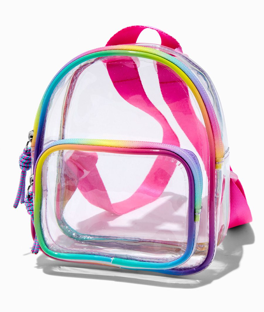 Clear Rainbow Small Backpack