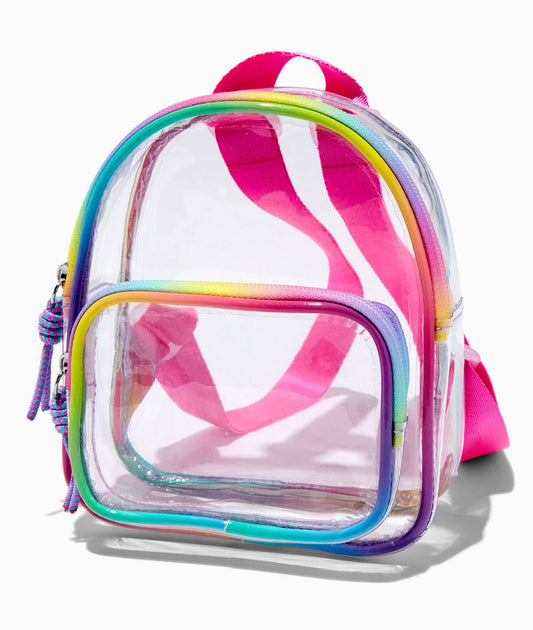 Clear Rainbow Small Backpack