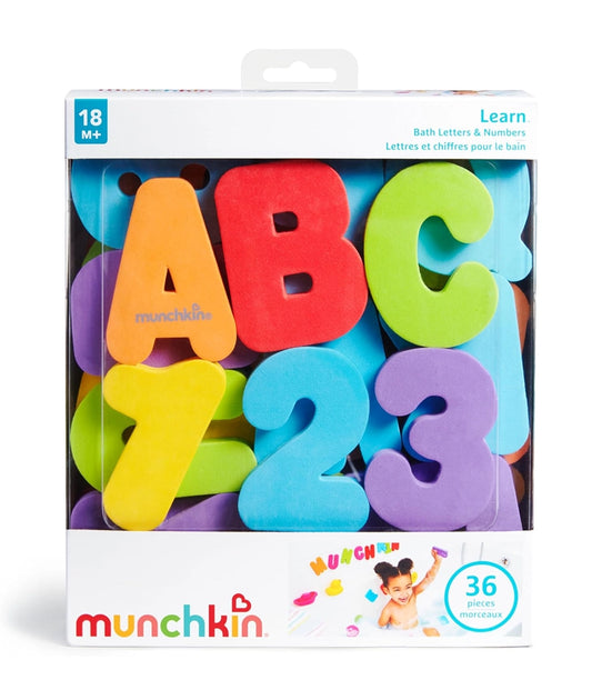 Munchkin Learn Baby Bath Foam Letters & Numbers