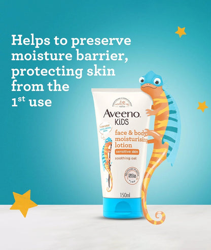 AVEENO Kids Face &amp;  Body  Moisturizing Lotion, 150ML – Image 2