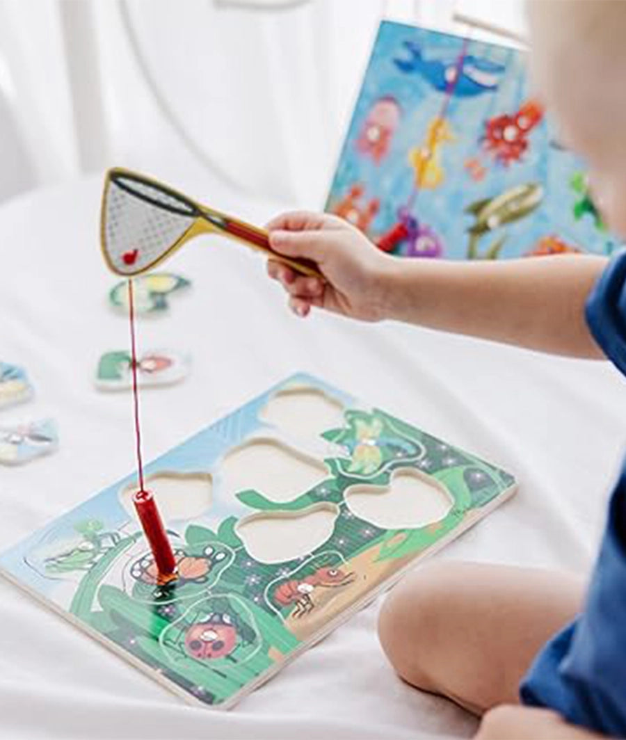 Melissa &amp; Doug Magnetic Wooden Fishing Game – Image 2