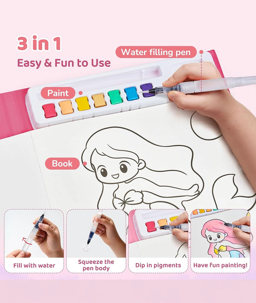 Paint with Water Coloring Books for Toddlers Ages 3-5 4-8 – Image 3