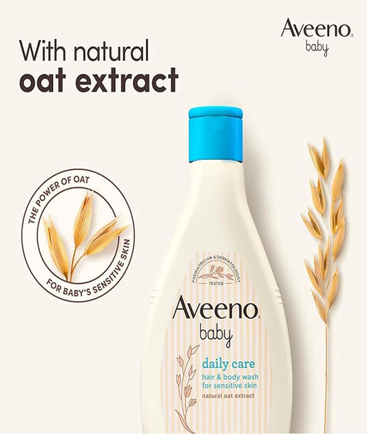 AVEENO Baby Daily Care Hair and Body Wash 400 ml – Image 2