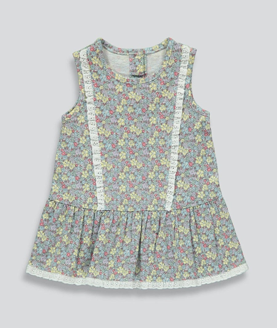 Girls Floral Sleeveless Dress
