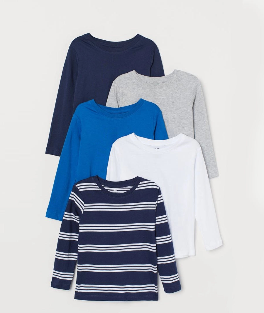 5-pack jersey tops