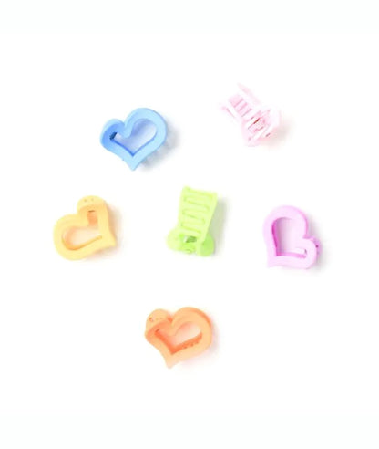 6 open heart mini clamps – Image 2