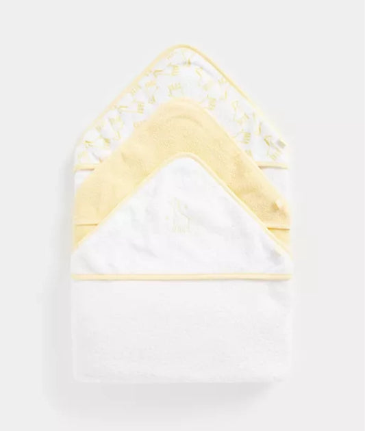 Mothercare Giraffe Cuddle and Dry Hooded Towels - 3 Pack