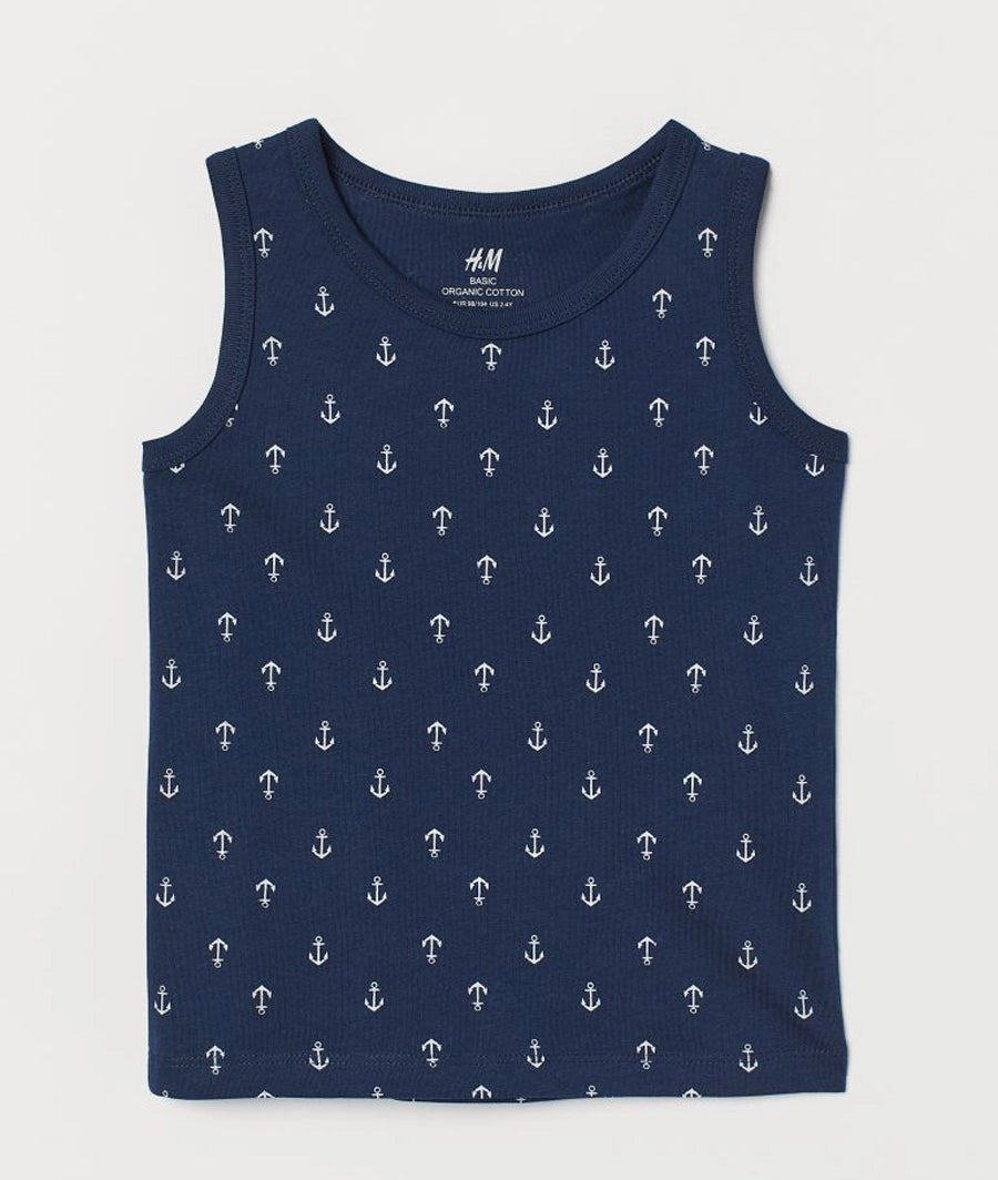 Cotton jersey vest top