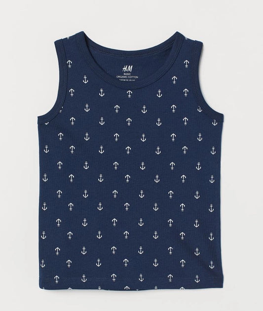 Cotton jersey vest top