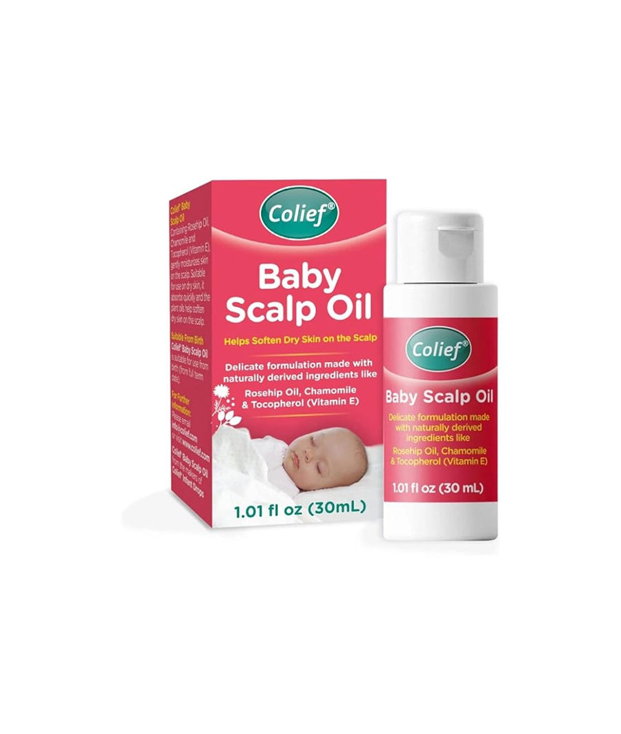 Colief - Baby Scalp Oil - 30ml - Soothing Moisturising Oil for Baby Scalp and Skin - Preventative of Itchy, Flaky, Dry, Damaged Skin and Cradle Cap.