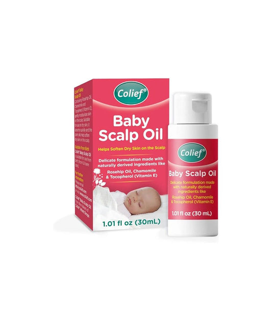 Colief - Baby Scalp Oil - 30ml - Soothing Moisturising Oil for Baby Scalp and Skin - Preventative of Itchy, Flaky, Dry, Damaged Skin and Cradle Cap.