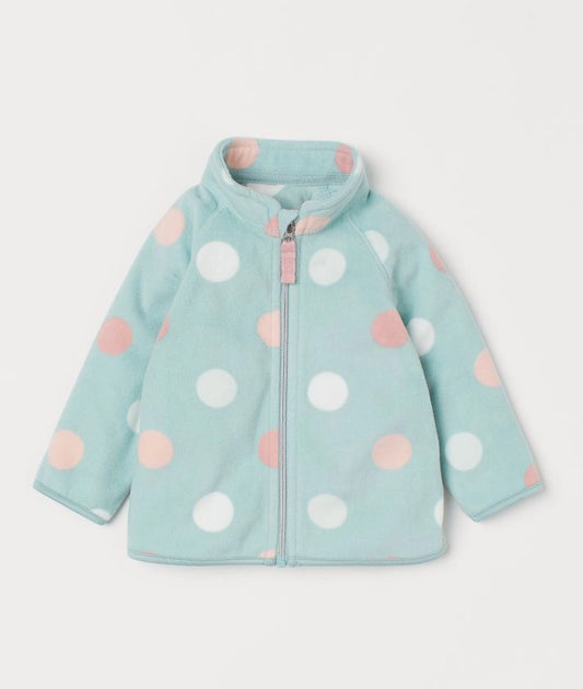 Patterned fleece jacket