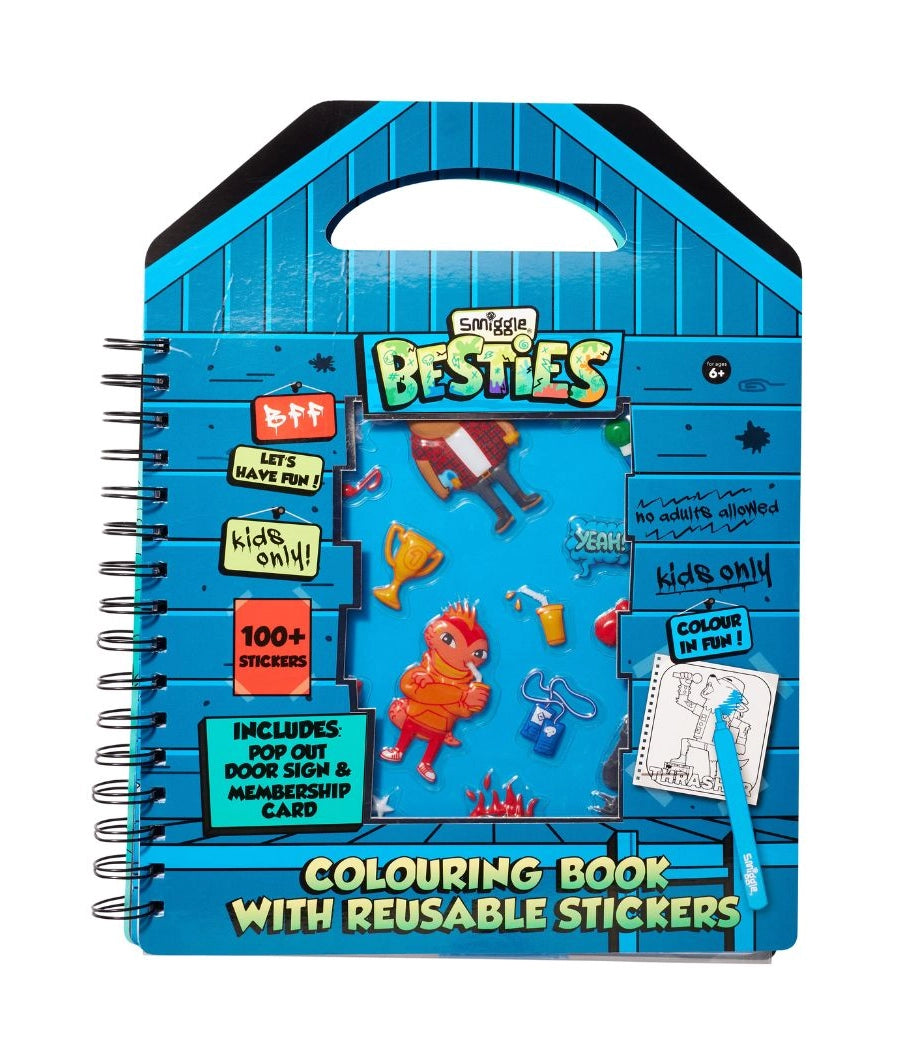 Besties Colouring Book With Reusable Stickers