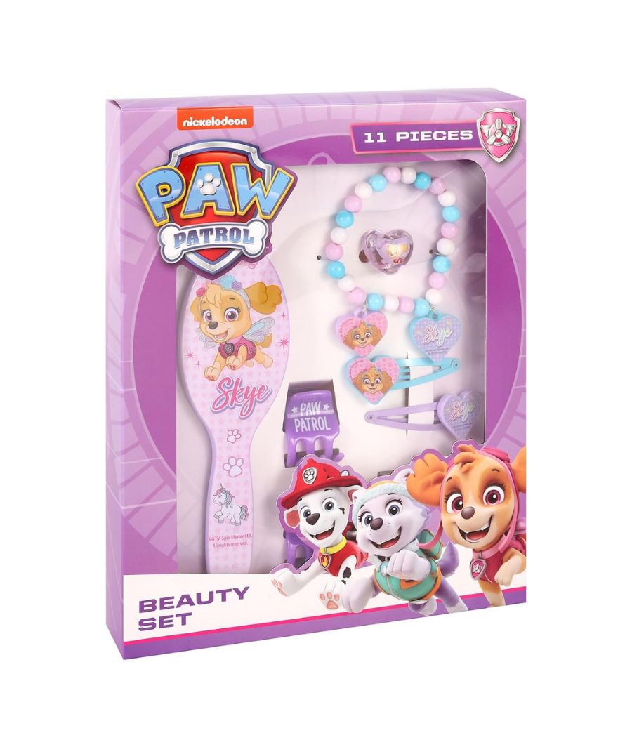 11pc Paw Patrol Skye Beauty Set Girls Jewellery & Hair Accessories Kit