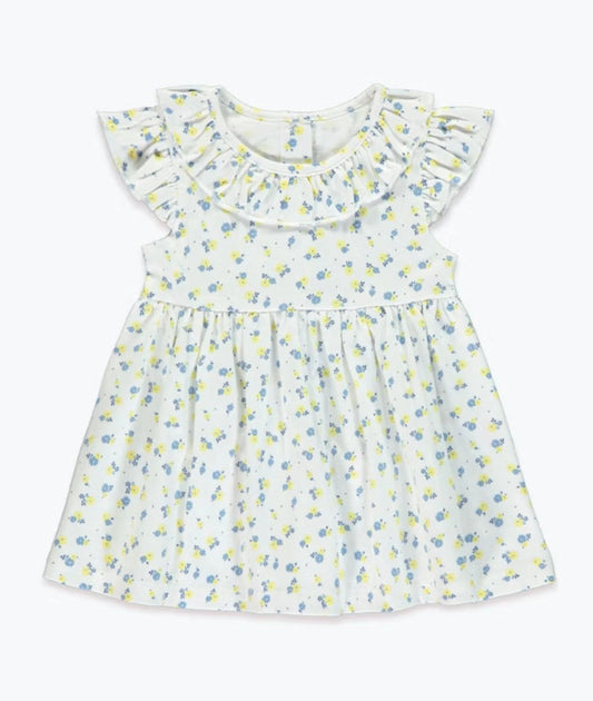 Girls Floral Frill Dress