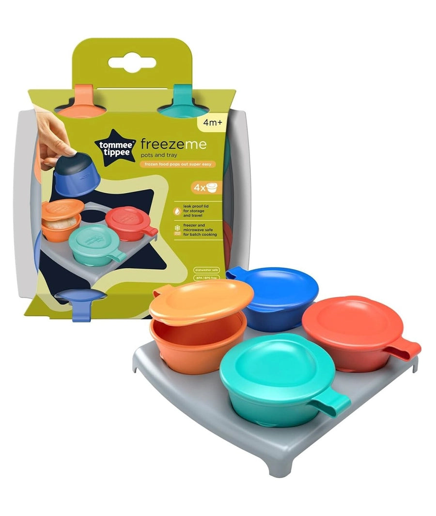 Tommee Tippee Pop Up Freezer Pots and Tray for Unisex, 4 Months)