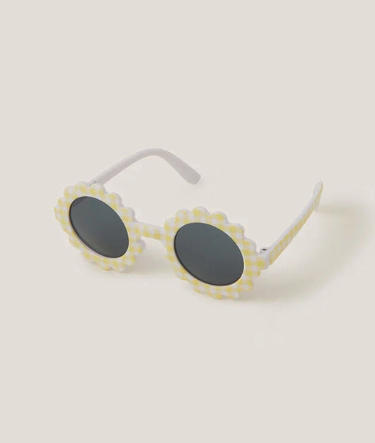 Baby Gingham Flower Sunglasses