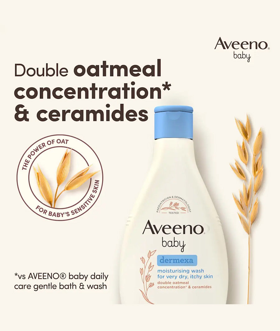 AVEENO® Baby Dermexa Moisturizing Wash 250 Ml – Image 2
