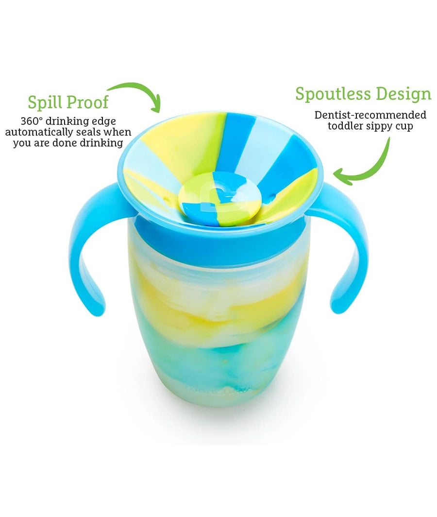 Munchkin Miracle 360 6+ Month 7oz Baby Sippy Cups (2-Pack) 207 ml – Image 2