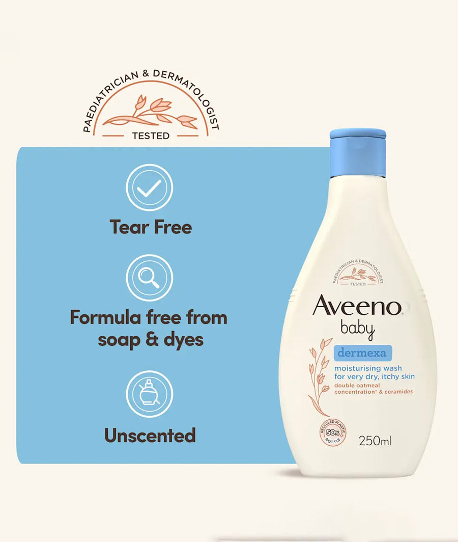 AVEENO® Baby Dermexa Moisturizing Wash 250 Ml – Image 4