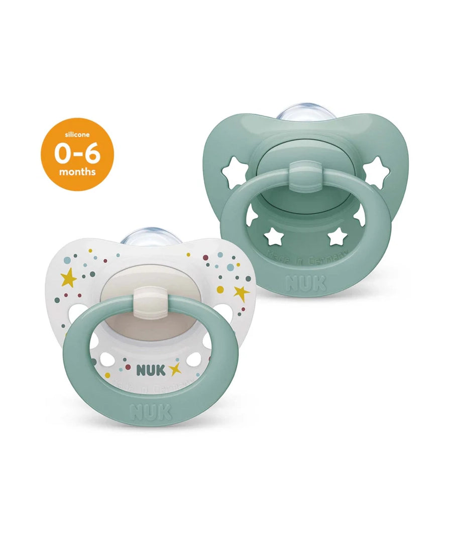 NUK Signature Silicone Soother 2 Pack 0-6 month