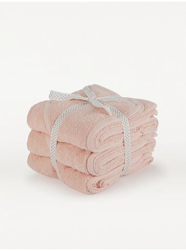 Pink Hooded Towels 3 Pack