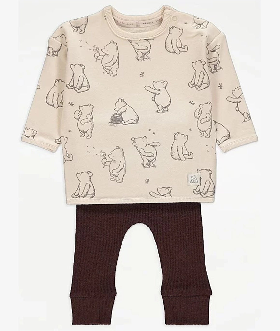 Disney Winnie the Pooh Brown Top and Leggings Outfit