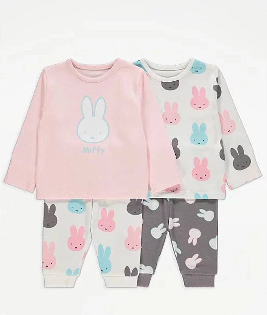 Miffy Long Sleeve Pyjamas 2 Pack