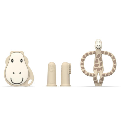 Matchstick Monkey Infant, Antimicrobial Teething Starter Set