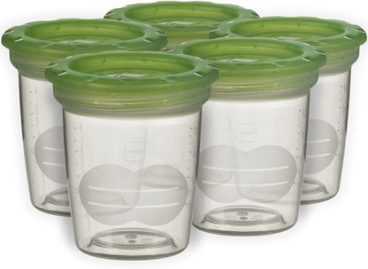 MAM Storage Pots | 5 Pack | for Safety Storing Breast Milk and Baby Food