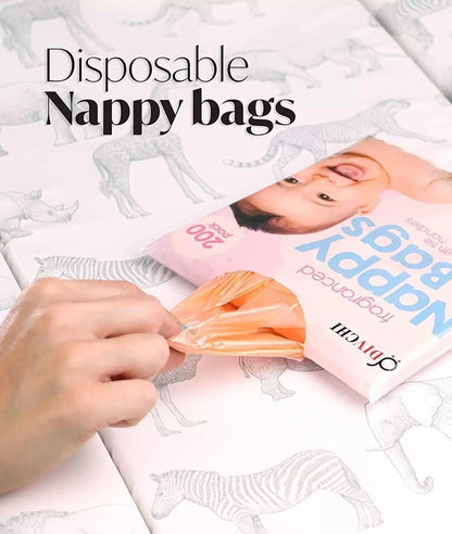 Nappy Bags - Disposable Baby Nappy Sack (200 bags) – Image 2
