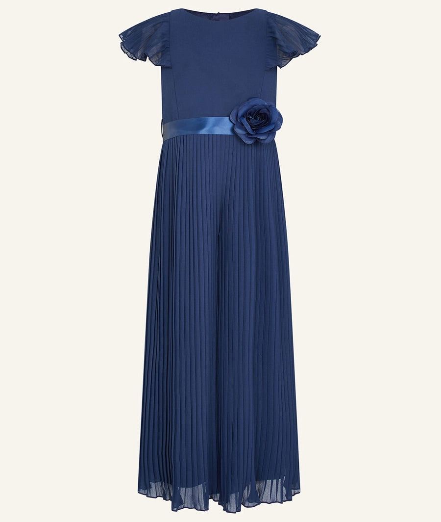 Sunray corsage pleated dress