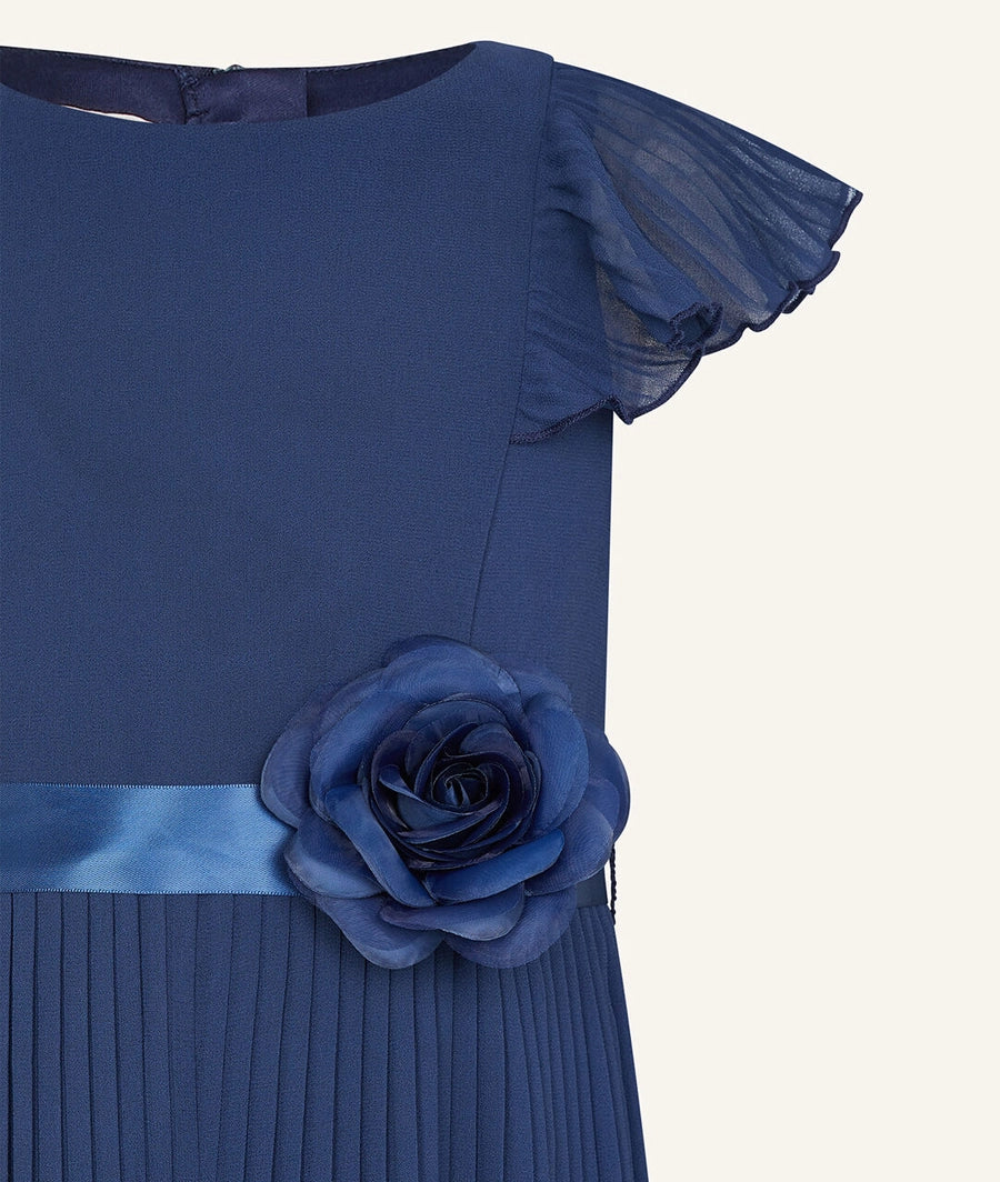 Sunray corsage pleated dress – Image 3