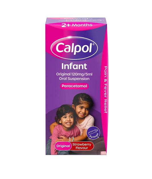 Calpol Infant Oral Suspension Paracetamol, Strawberry Flavour, Liquid, 100ml