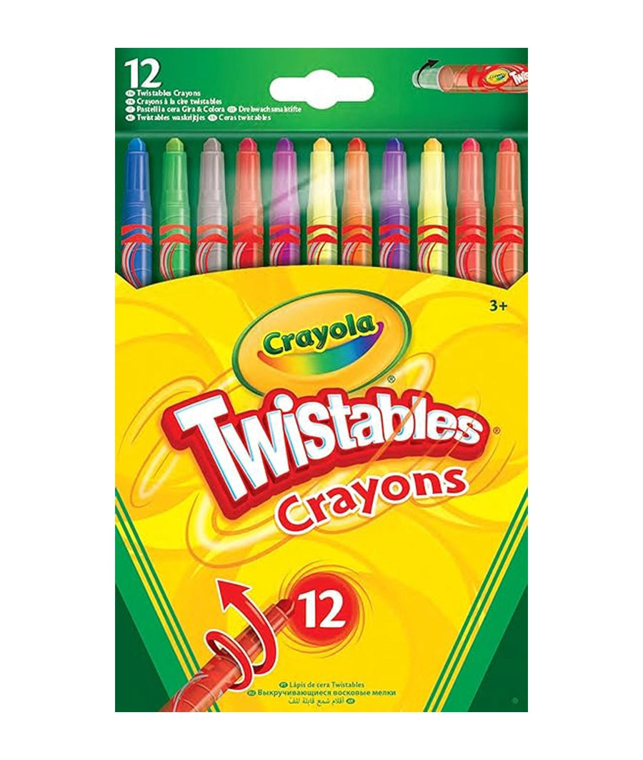 CRAYOLA Twistables Colouring Crayons - Assorted Colours (Pack of 12)