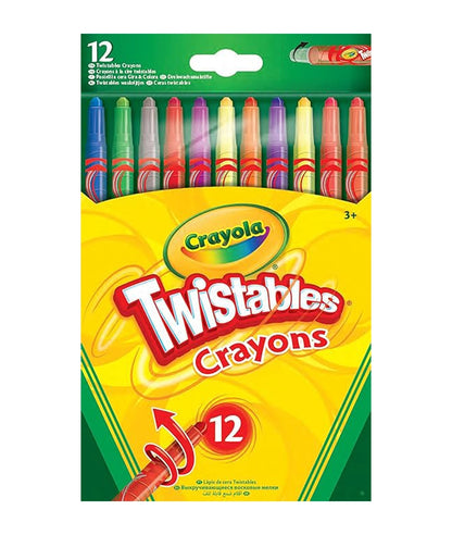 CRAYOLA Twistables Colouring Crayons - Assorted Colours (Pack of 12)